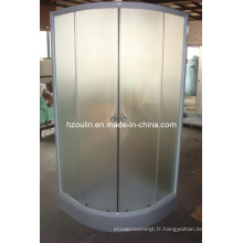 Salle de douche avec aluminium blanc (E-01White)
